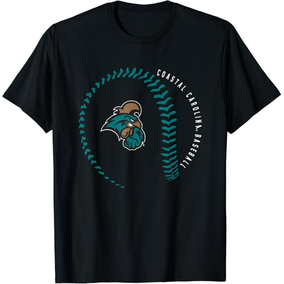 Sam Soft Coastal Carolina Chanticleers Baseball Fastball T-Shirt Full Size S-5Xl