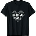 thumbnail image 1 of Sam Soft Coding Heart Medical Coder T-Shirt Cotton Tee, 1 of 5