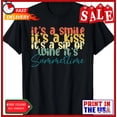 thumbnail image 1 of Sam Soft Coffee Cribbage Wine Repeat T-Shirt Cotton Tee, 1 of 5