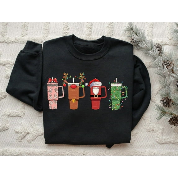 Sam Soft Coffee Sweatshirt, Sweatshirt, Coffee Lover Gift Worker Winter Snowman Latte Coffee Lover