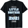 thumbnail image 1 of Sam Soft College Graduation Stuff Class Of 2021 Senior Little Brother T-Shirt, 1 of 5