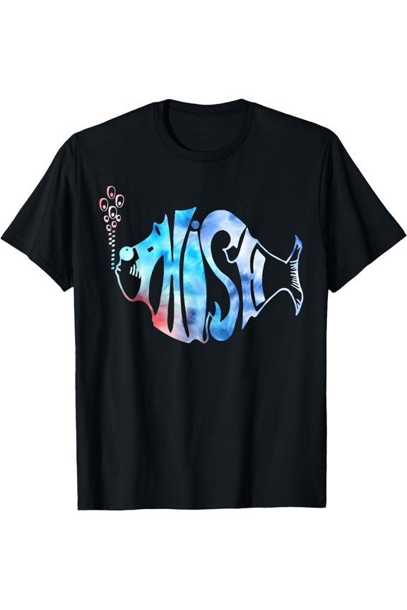 Colorful Phish-Jam, Tie-Dye Tee For Fisherman Fish Graphic T-Shirt ,Unisex Tee All Size S-5XL