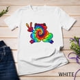 thumbnail image 1 of Sam Soft Cool Peace Frog Tie Dye For Boys And Girls Unisex T-Shirt, 1 of 4