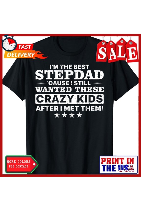 Cool Stepdad For Men Father Step Dad Parenthood Stepfather T-Shirt