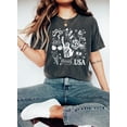 thumbnail image 1 of Sam Soft Coquette 4th of July Shirt, American Flag Shirt, USA Tshirt, Retro 4th of July Shirt, Trendy Summer Shirt, Coquette Bow Tee, Patriotic Shirt All Size S-5XL, 1 of 5