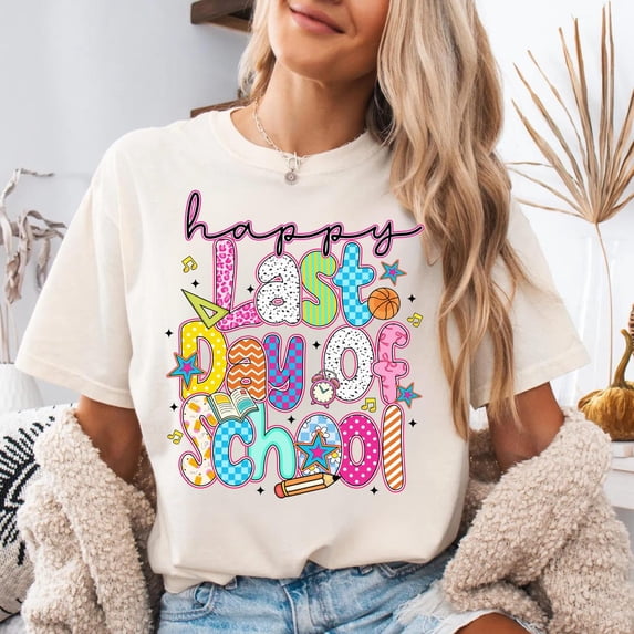 Sam Soft Coquette Checkered Teacher Shirt, Last Day of School Tee, Gift For Teacher, Summer Break, End Of School, Teachers Day GiftFull Size S-5XL