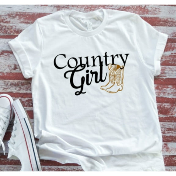 Sam Soft Country Girls, White Short Sleeve Unsiex T-Shirt Unisex Cotton Tee, Full Size S-5XL