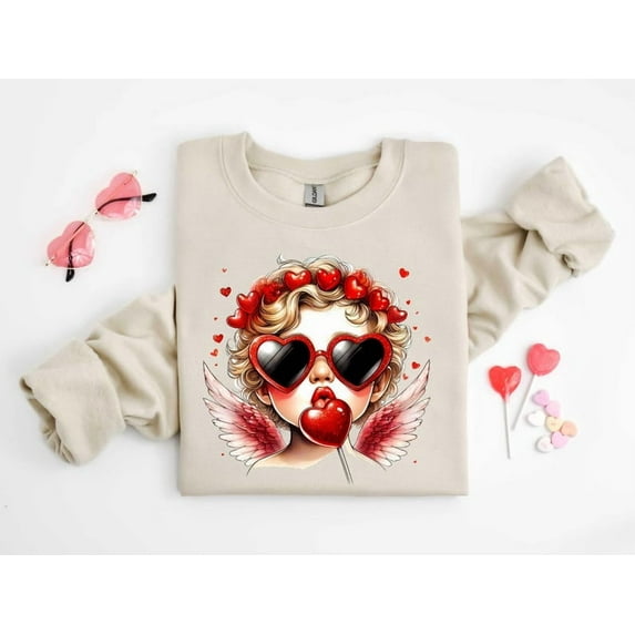 Sam Soft Cupid Love Shirt, Love'S Day Sweatshirt, Love'S Day Sweatshirt For Girls, Love'S Day S For Girls, Love'S Day