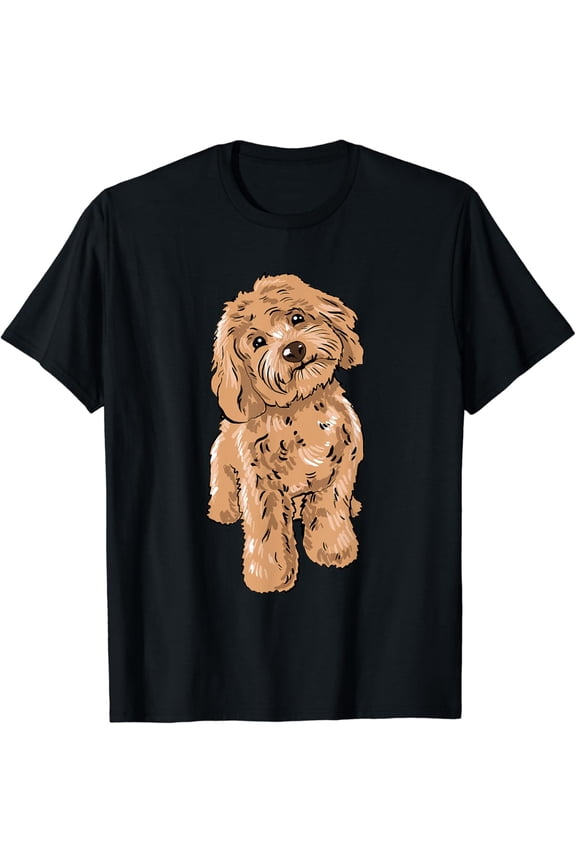 Cute Cockapoo Dog Illustration Cockapoo Owner Love T-Shirt