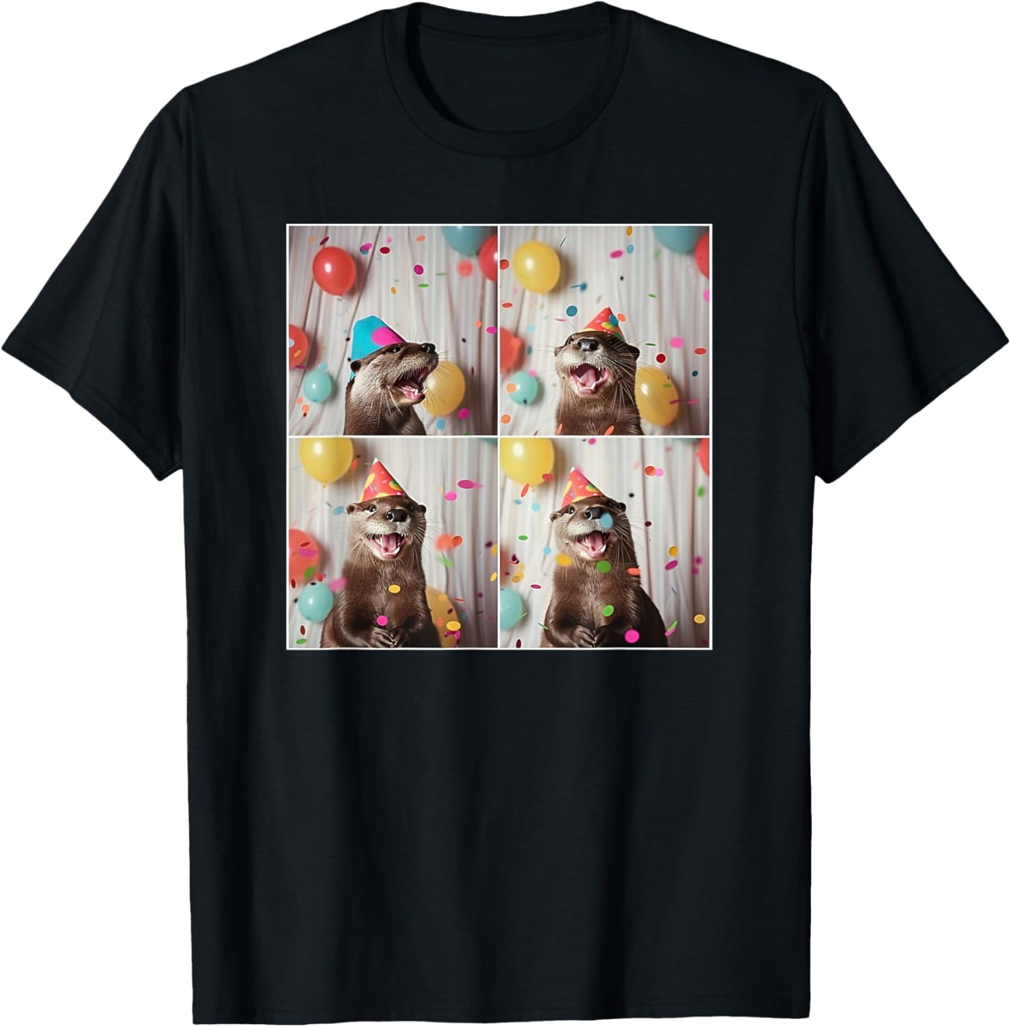 Sam Soft Cute Otter Face River Animal Colorful Sea Otter Birthday T ...