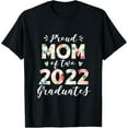 thumbnail image 1 of Sam Soft Cute Proud Mom Of Two 2022 Graduates Twin Mama Graduation T-Shirt, 1 of 5