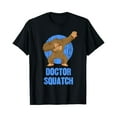 thumbnail image 1 of Sam Soft Dabbing Sasquatch Over Blue Circle - Doctor Squatch T-Shirt, 1 of 5