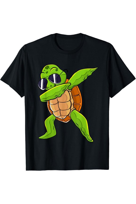 Dabbing Sea Turtle Animal Lover Save The Turtles T-Shirt