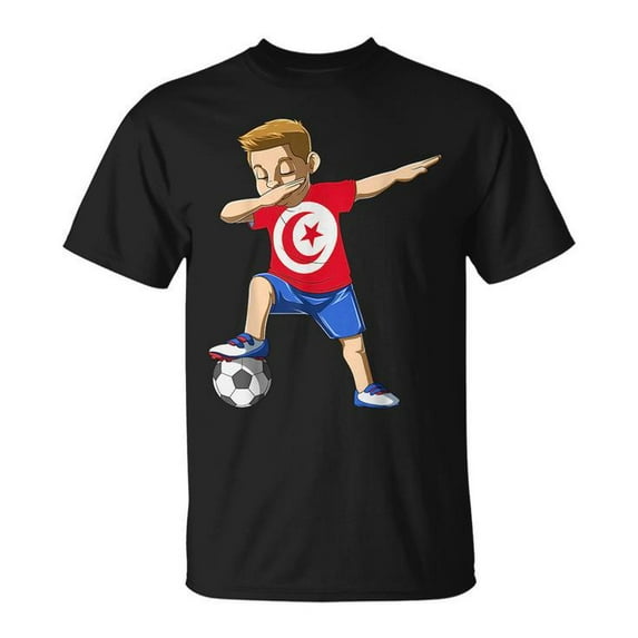 Sam Soft Dabbing Soccer Boy Tunisia Jersey Tunisian Unisex T Shirt