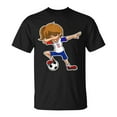 thumbnail image 1 of Sam Soft Dabbing Soccer Girl Croatia Croatian Flag Jersey Unisex T Shirt, 1 of 5
