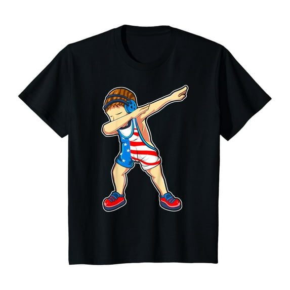 Sam Soft Dabbing Wrestling Boy T-Shirt Wrestler Us Flag Gift, Gift For Friend, Full Size S-5Xl