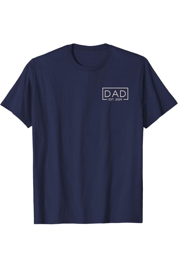 Dad Est. 2024 Logo T-Shirt - Dad Since 2024 Full Size S-5XL