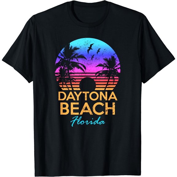 Sam Soft Daytona Beach Florida Vintage Sunset Summer Vibe Gift Unisex T-Shirt All Size S-5XL
