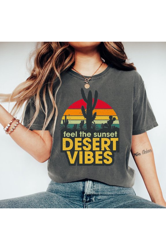 Desert Vibes Tee: Western Graphic T-Shirt All Size S-5XL