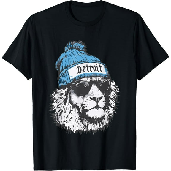 Sam Soft Detroit Football Sports Lion Design Inspired Fans Unisex T-Shirt Full Size S-5XL