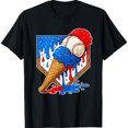 thumbnail image 1 of Sam Soft Distressed Baseball Boys Ice Cream Drip Baseball T-Shirt All Size S-5XL, 1 of 5