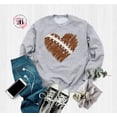 thumbnail image 1 of Sam Soft Distressed Football Heart Sweatshirt, Football , Football Heart Sweatshirt, Distressed Sport Shirt, Football Mom Gift, Football Dad Gift, 1 of 5