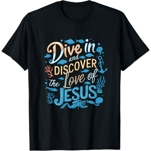 Sam Soft Dive In And Discover The Of Christ Scuba Diving 2024 Beach T-Shirt
