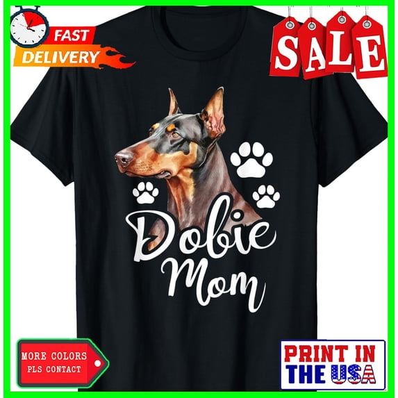 Sam Soft Dobie Mom - Doberman Pinscher Dog Trainer Pet Canine Lover T-Shirt