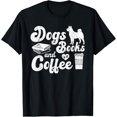 thumbnail image 1 of Sam Soft Dogs Books And Coffee T-Shirt All Size S-5XL, 1 of 5