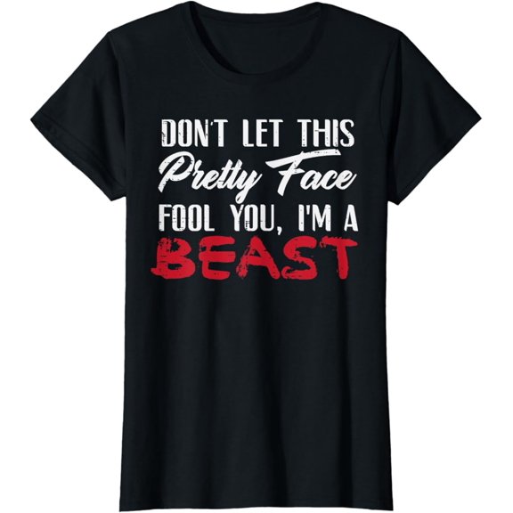 Sam Soft Dont Let Pretty Eyes Fool You Im Beast Wrestler Women Girls T-Shirt, Gift For Friend, Full Size S-5Xl