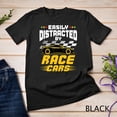 thumbnail image 1 of Sam Soft Easily Distracted By Race Cars Racecar Car Racing Fan Gifts Unisex T-Shirt, 1 of 5