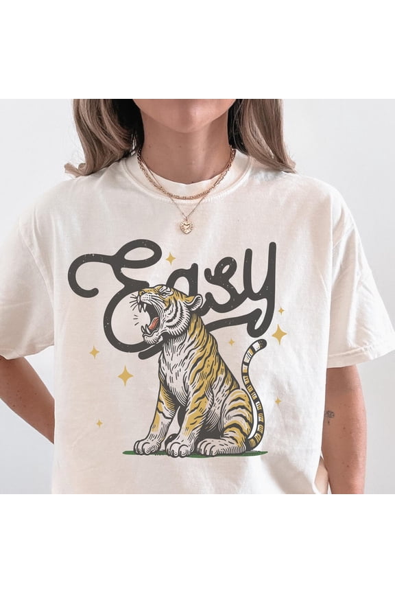 Easy Tiger Shirt: Retro Graphic Tee All Size S-5XL