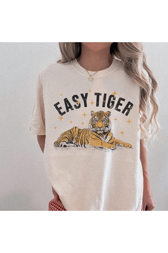 Easy Tiger Shirt: Retro Graphic Tee All Size S-5XL