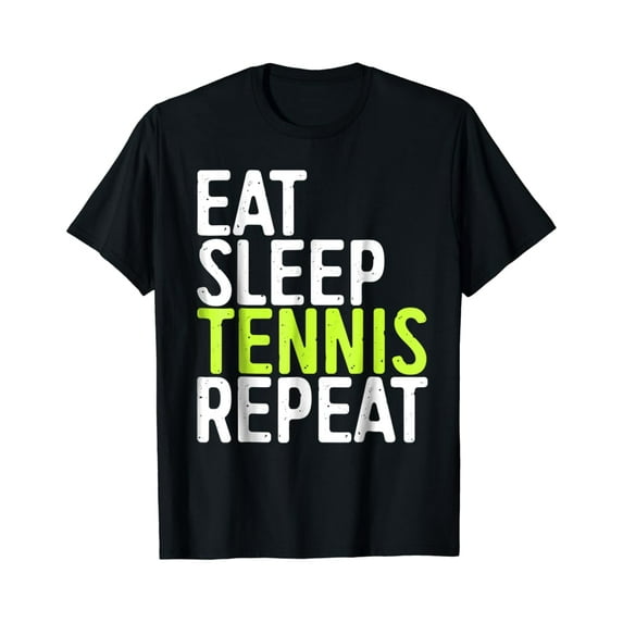 Sam Soft Eat Sleep Tennis Repeat T-Shirt Sport Game Gift Shirt Full Size S-5Xl