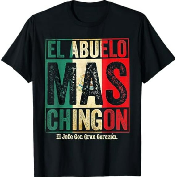 Sam Soft El Abuelo Mas Chingon Jefe Con Gran Corazon T-Shirt All Size S-5XL