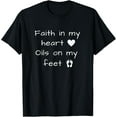 thumbnail image 1 of Sam Soft Faith In My Heart Oils On My Feet Doterra T-Shirt T-Shirt, 1 of 5