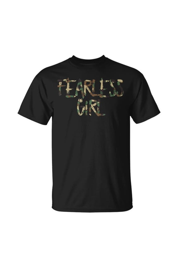 Fearless Girl Camo Zombie Hunter Camouflage Lover T Shirt