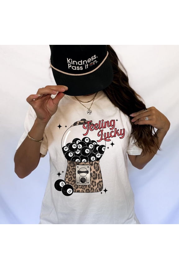 Feeling Lucky 8 Ball Shirt: Trendy Tee All Size S-5XL
