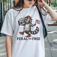 thumbnail image 1 of Sam Soft Feral and Free T-Shirt 4th of July Shirt American Feral Girl Summer Shirt Patriotic Independence Day Gift 4th of July TeeFull Size S-5XL, 1 of 4