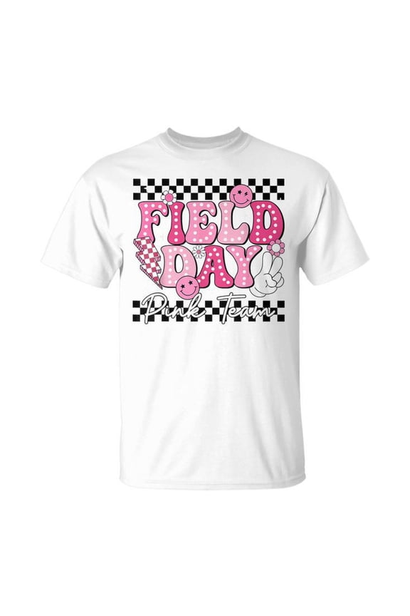 Field Day Trip Pink Team Color Game Competition Boys Girls T-Shirt