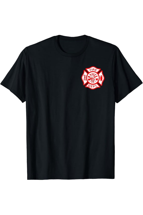Fire Department Logo Uniform Fireman Symbol Firefighter Gear T-Shirt Full Size S-5XL
