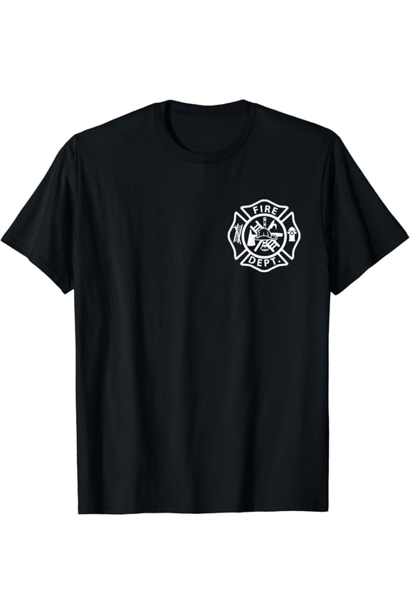 Fire Department Logo Uniform Fireman Symbol Firefighter Gear T-Shirt Full Size S-5XL