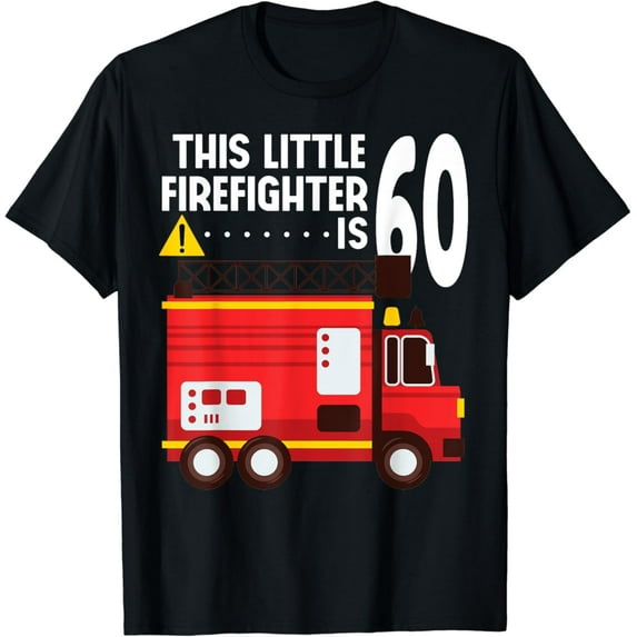 Sam Soft Fire Truck 60th Birthday Firefighter Fireman 60 Year Old T-Shirt Full Size S-5XL