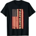 thumbnail image 1 of Sam Soft Firefighter Fire Dept Department Fireman Fire Rescue US Flag T-Shirt Full Size S-5XL, 1 of 5