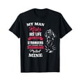 thumbnail image 1 of Sam Soft Firefighter Wife Girlfriend My Man Risks His Life Gift Idea T-Shirt Full Size S-5XL, 1 of 5