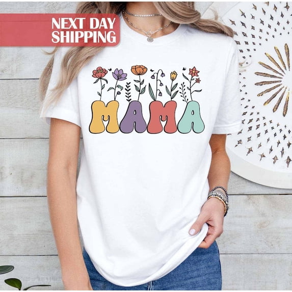 Sam Soft Floral Mom Shirt, Vintage Mama Shirt, Cute Mom Shirt, Mom Life Shirt, Mama Floral Shirt, Plant Mama Shirt, Gift for Mother, Best Mom Shirt