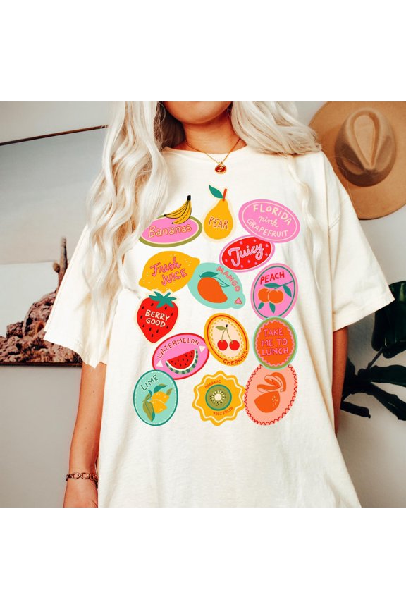 Fruit T-Shirt: Cottagecore Summer Berries Tee All Size S-5XL