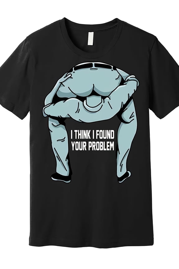 Fun Graphic T-Shirt - I For Think I'Ve Found Your Problem Design Full Size S-5XL