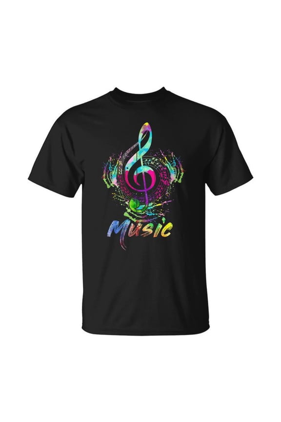 Funky Colorful Music Treble Clef Musical Note T Shirt