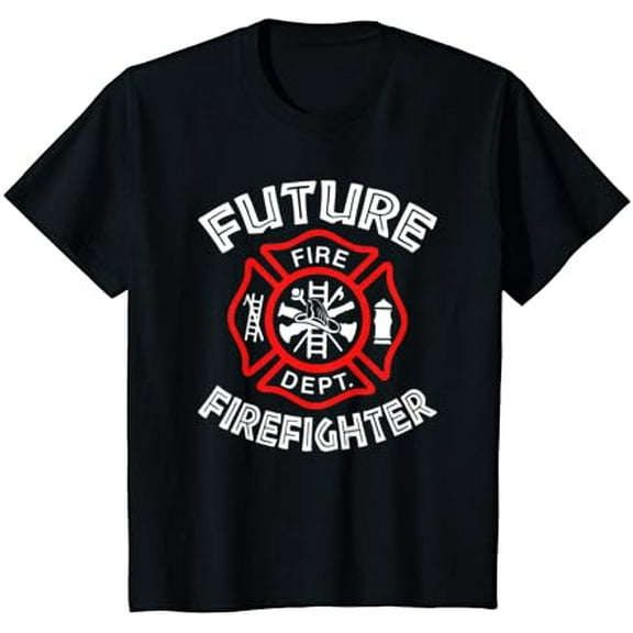Sam Soft Future Firefighter Boy Firemen Fire Fighter T-Shirt Full Size S-5XL